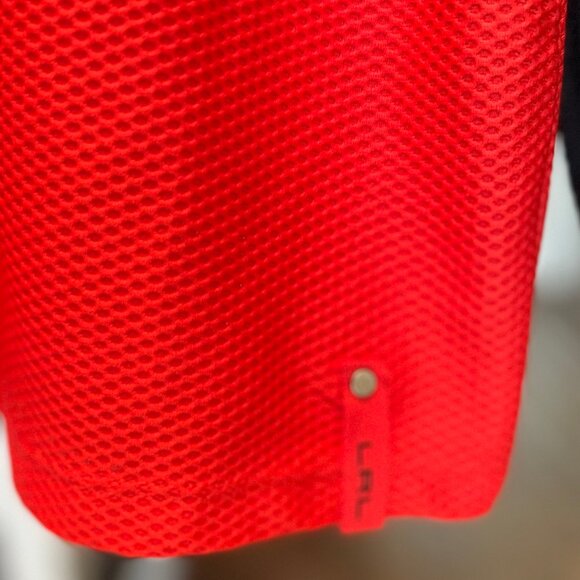 Lauren Ralph Lauren Red and Black Zip Front Long Sleeve Raglan Top Plus Size 3X - Picture 9 of 11